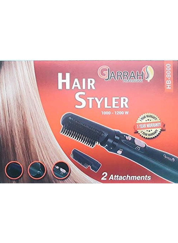 Gjarrah Hair Styler with 2 Attachments HB-9000, Black