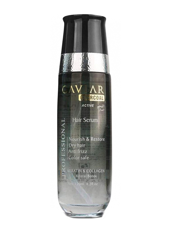 Caviar Charcoal Active Keratin & Collagen Hair Serum, 120ml