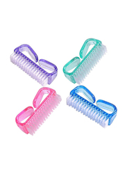 Handle Fingernail Scrub Cleaning Brushes for Toes and Nails Cleaner, 4 Pieces, Multicolour