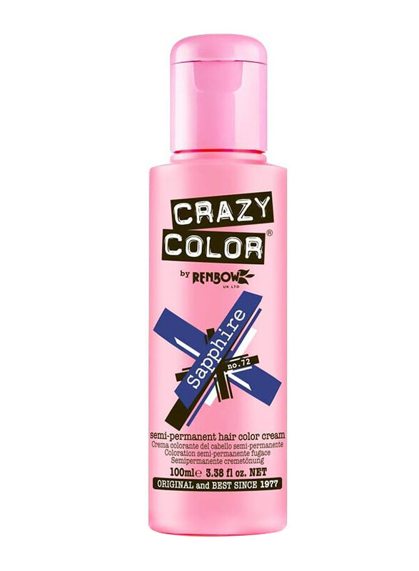 

Crazy Color Metalic Hair Colour, 100ml, 72 Sapphire
