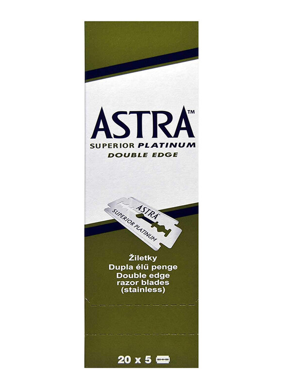 

Astra Superior Platinum Double Edge Razor Blades, 100 Pieces