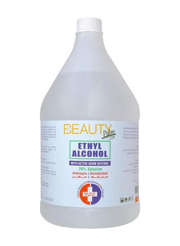 Beauty Palm 70% Ethyl Alcohol Antiseptic Disinfectant Solution, 1 Gallon