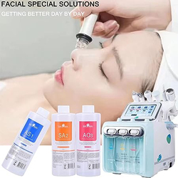 Aqua Peeling Solution AS1 SA2 AO3 Special Liquid Facial Serum, 3 x 400ml