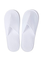 La Perla Men's & Women's Disposable Slippers, 24 Pairs, White