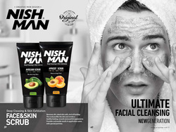 Nishman Deep Face Skin Care Cleansing and Exfoliation Avocado Scrub, 150ml