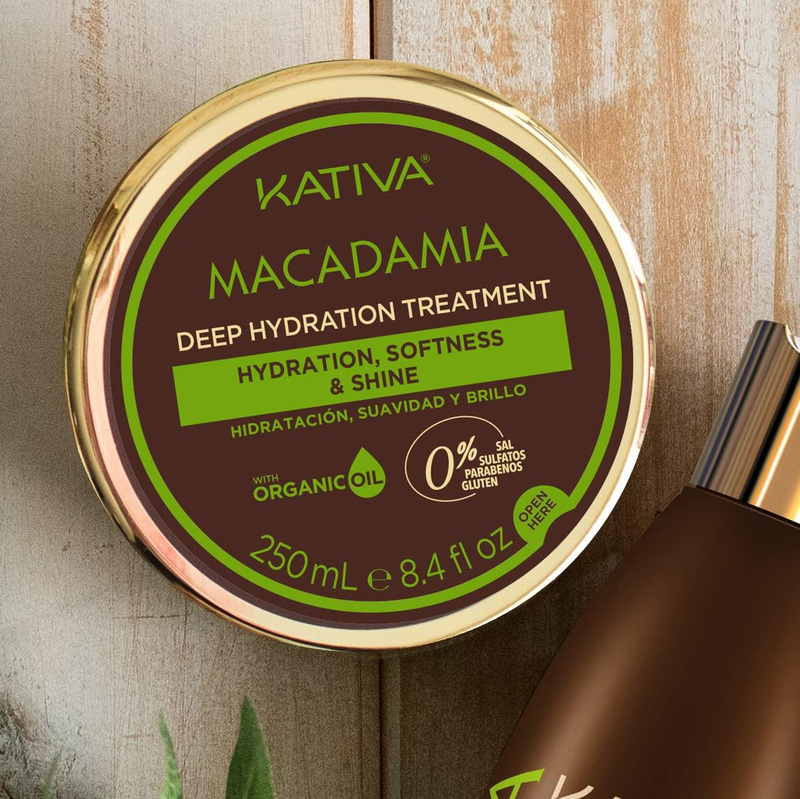 Kativa Macadamia Deep Hydration Treatment for All Hair Types, 250ml