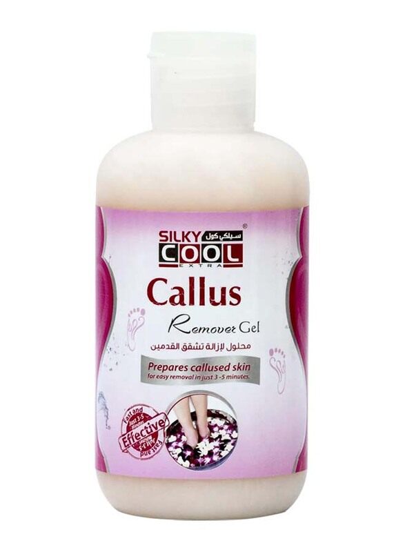 

Silky Cool Callus Remover Anti Crack Gel Treatment for Feet Curing Cuticles, 250ml, White