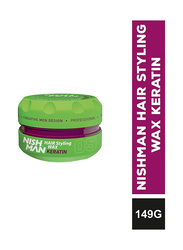 Nish Man Keratin Aqua 05 Hair Styling Wax, 150ml