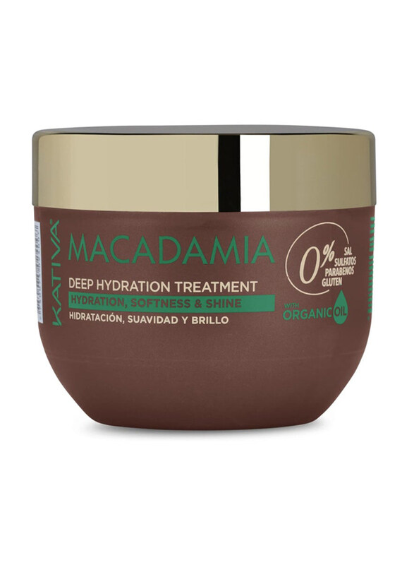 

Kativa Macadamia Deep Hydration Treatment with Organic Oil Hair Mask, 250ml