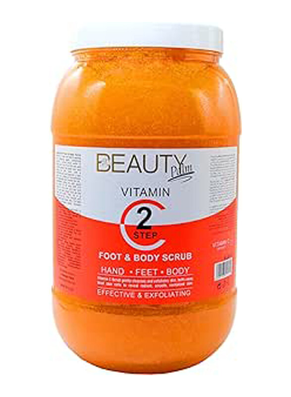 

Beauty Palm Vitamin C Body Scrub Step 2 for Hand Feet and Body Effective Exfoliating and Moisturizing Formula, 4 Liters