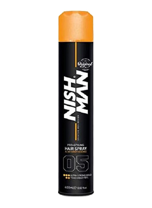 Nishman Ultra Strong Hold 05 Hair Styling Spray, 400ml