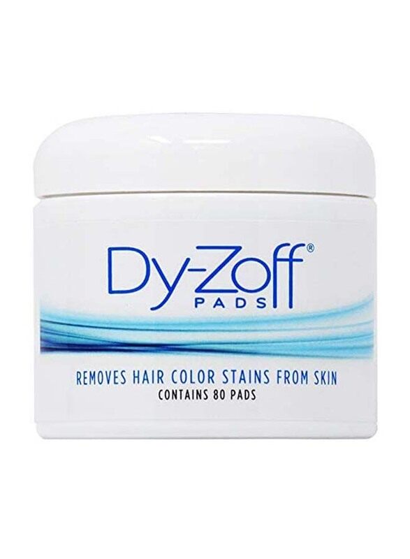 

Dyzoff Hair Color Remover Stain from Skin, 80 Pads, White