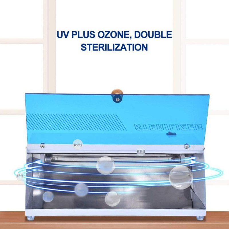 HYRL UV Disinfection Tool Sterilizer Cabinet Sterilization Machine, White Blue