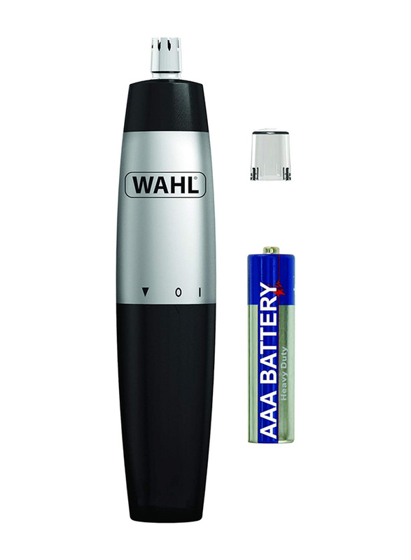 Wahl Nasal Trimmer Detachable Attachment Easy Cleaning Cordless Trimmer, Black/Silver