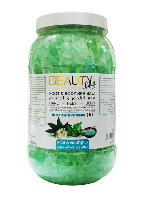 

Beauty Palm Mint & Eucalyptus Foot & Body Spa Salt with Vitamin E, 5Kg