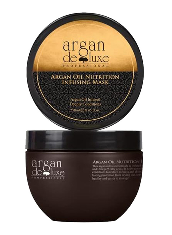 Argan De Luxe Professional Deeply Conditions Argan Oil Nutrition Infusing Mask, 250ml