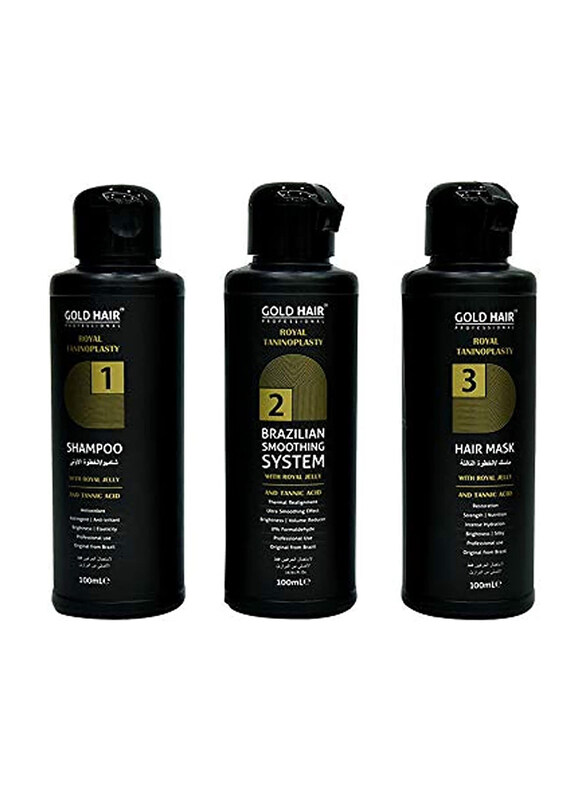 

Gold Hair Royal Taninoplasty Protein Kit for All Hair Types, 3 x 100ml