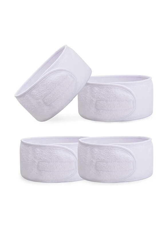 

Generic H Tenghoda Headbands for All Hair Types, 4 Pieces, White