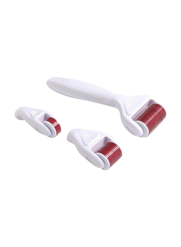 

Derma Roller 4-in-1 540 Titanium Needles 0.5mm Facial Roller Set, 3 Pieces