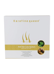 Keratine Queen Exclusive Recipes Anti Hair Loss Shampoo, Hair Care Conditioner and Scalp Energizing Serum Kit, Set