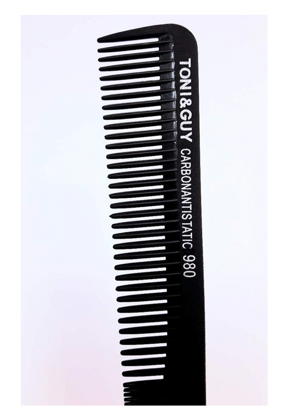 Toni & Guy Carbon Antistatic Hair Comb Black 980, 1 Piece