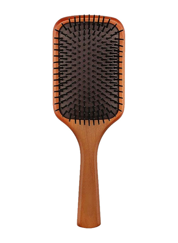 Gold Hair Professional Wooden Paddle Hair Brush, 1 Piece