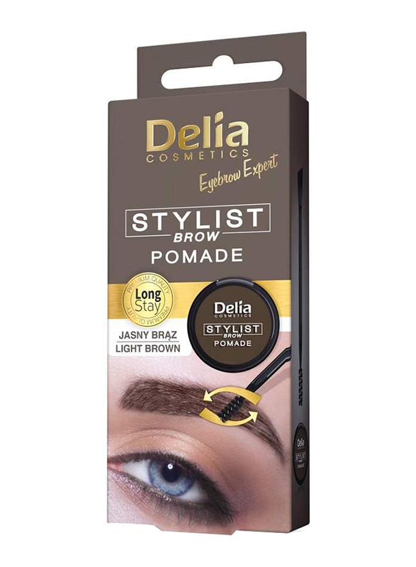 Delia Cosmetics Stylist Eyebrow Pomade, Brown