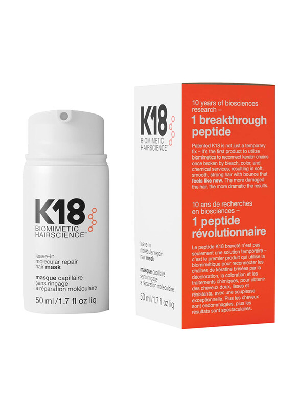 

K18 Biomimetic Hairscience Hair Leave-In Molecular Repair Hair Mask, 50ml