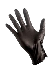 Falcon Powder Free Black Vinyl Gloves, 100-Piece x Small