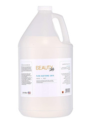 Beauty Palm 100% Pure Acetone Quick Nail Polish Remover, 1 Gallon, Clear