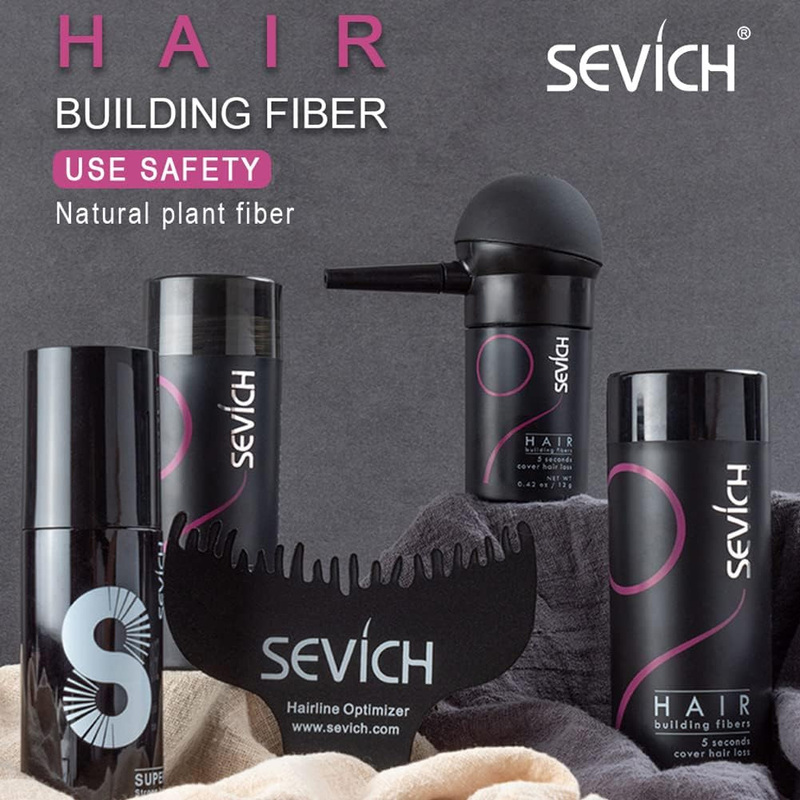 Sevich 5 Seconds Cover Hair Loss Rebuilding Fibres Light Brown, 25gm