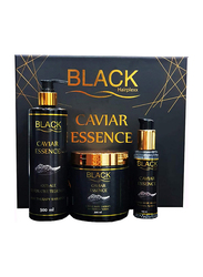 Black Hairplexx Caviar Recovery System Hair Therapy Set, 5 Pieces