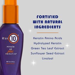 Its A 10 Miracle Oil Plus Keratin for Hair Unisex (89ml 3oz)