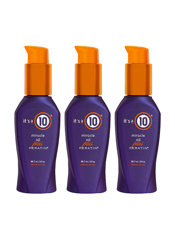 

It's A 10 Miracle Oil Plus Keratin for All Hair Types, 3 Pieces
