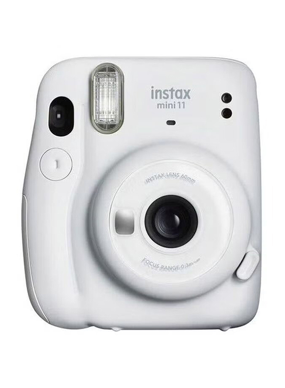 Fujifilm Instax Mini 11 Instant Film Camera with 10 Films Sheets, 16MP, Ice White