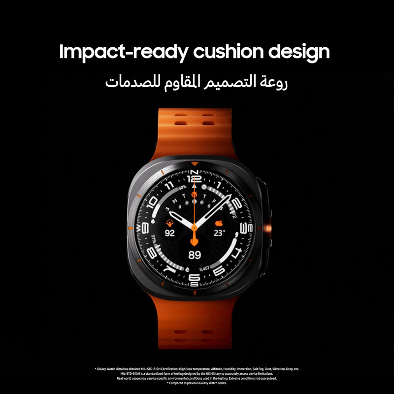 Samsung Galaxy Watch Ultra 47mm Smartwatch with LTE, UAE Version, Titanium Grey