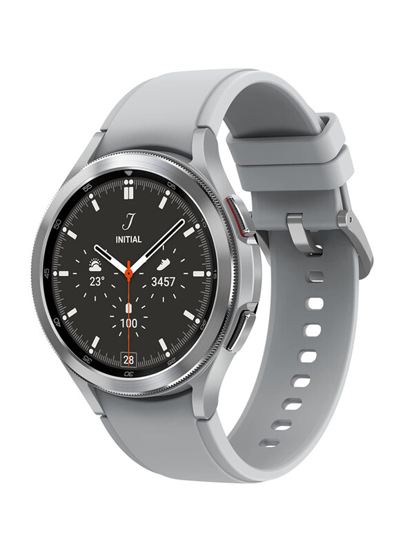 Samsung Galaxy Watch4 Classic 46mm Smartwatch with Bluetooth, International Version, Silver