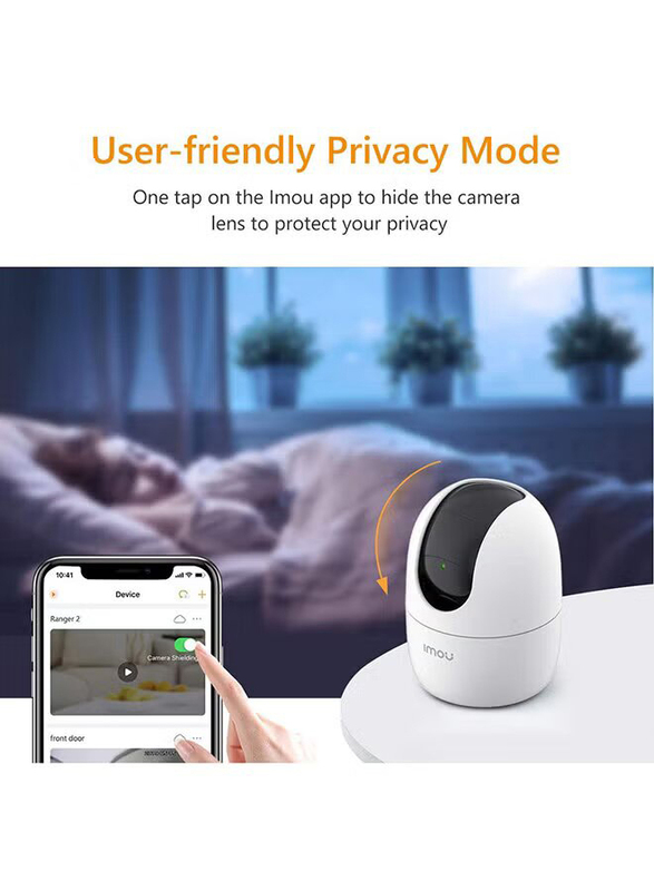 Imou 1080MP Indoor Wi-Fi Security Pan/Tilt Dome Home Surveillance Camera, White