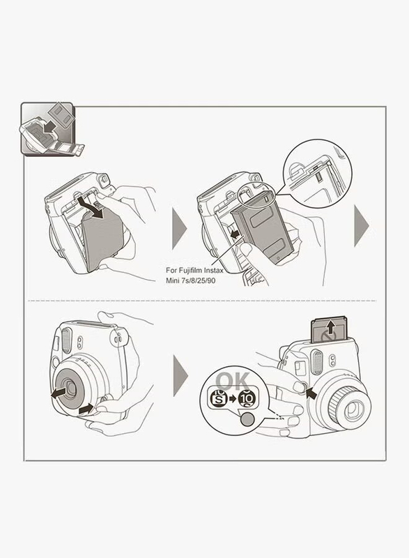 Fujifilm Instax Film Photo Paper, 20 Sheet, White