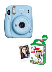 Fujifilm Instax Mini 11 Instant Film Camera with 10 Films Sheets, 16MP, Sky Blue