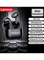 Lenovo LP40 TWS Wireless In-Ear Earphone Bluetooth 5.0 Dual Stereo Bass Touch Control IP54 Life Waterproof, Black