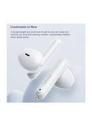 Lenovo LP1 Pro TWS Wireless/Bluetooth In-Ear Type-C Fast Charge Headphones with Mic, Silver