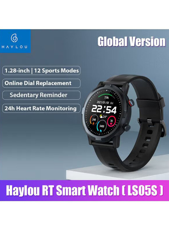 Haylou RT-LS05S Global Version Smartwatch, Black