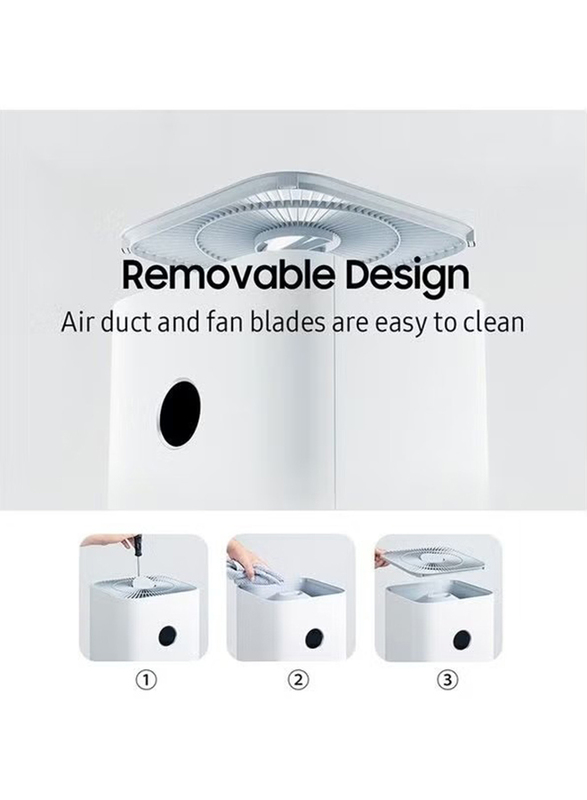 Xiaomi Smart Air Purifier 4 Pro App/Voice Control Alexa Supported Smart Air Cleaner 500 m3/h PM CADR OLED Touch Screen Display Suitable for Large Room, AC-M15- SC, White