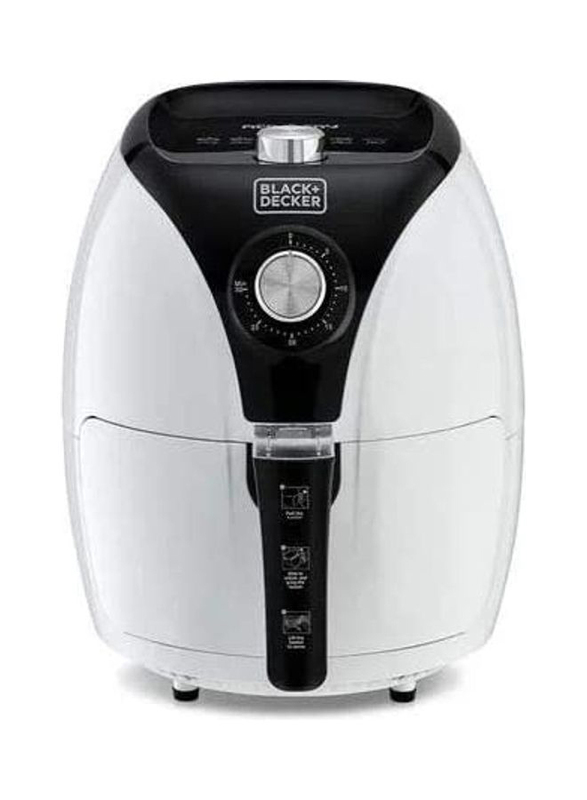 Black+Decker 3.5L Air Fryer With Rapid Air Convection Technology, 1500W, Af220-b5, Black/White