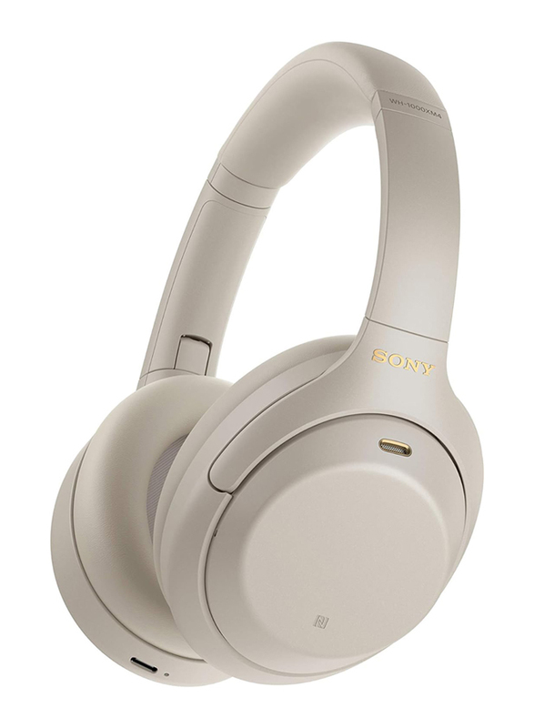 Sony Wireless Over-Ear Noise Cancelling Headphone with Mic, Wh-1000Xm4, White