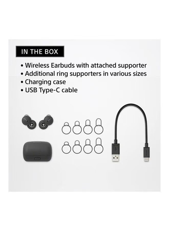 Sony LinkBuds Wireless/Bluetooth In-Ear Headphones with Alexa Built-in, Grey