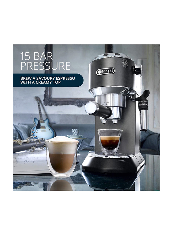 Delonghi 1.1L Pump Expresso Coffee Machine, 1350W, EC685.BK, Black/Silver
