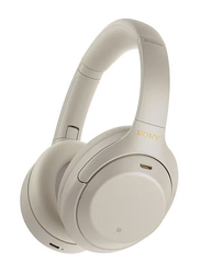 Sony WH-1000XM4 Premium Wireless On-Ear Noise Cancelling Headphones, Platinum Silver