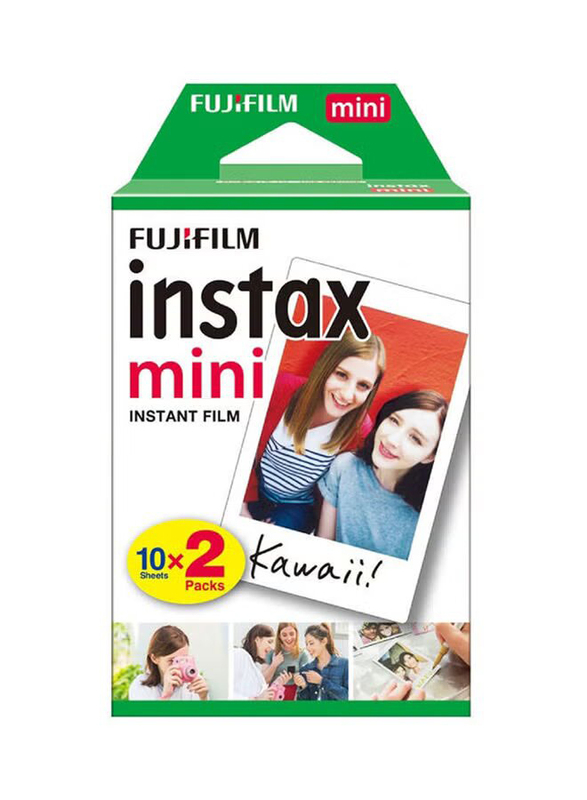 Fujifilm Instax Film Photo Paper, 20 Sheet, White